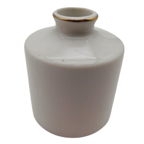 Holly Hobbie Porcelain Bud Flower Vase Blue Girl Design Vintage Japan 3.5" - Picture 3 of 6